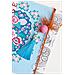 Camaieu Set Di 6 pompon Tassels, Tessile, Blu, 12,5 x 1 x 12,5 cm - Foto miniatura 3