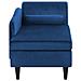 Chaise Longue In Velluto Blu Marino Versione Destra Luiro - Foto miniatura 6