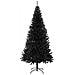 Albero di Natale Artificiale Sottile con Base Nero 210 cm PVC - Foto miniatura 4
