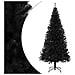 Albero di Natale Artificiale Sottile con Base Nero 210 cm PVC - Foto miniatura 1