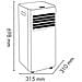 Condizionatore Portatile Monoblocco Iside 10000 Btu / h Classe A - Foto miniatura 6
