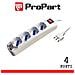 Multipresa 4pos Bipasso / schuko Spina16a +inter 3m - Foto miniatura 1