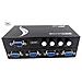 Vga 15hdf 4 Porte 4 In 1 Out Selettore Dello Scambista Dellinterruttore Di Sicurezza (1 Host 4 Visualizza 4 Host 1 Display) A Quattro Vie Vga Video Switch Interruttore Per Pc Laptop Desktop Monitor Proiettore Con Con Cablaggio Tv - Foto miniatura 2