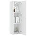 Mobile Porta TV Bianco 30,5x30x110 cm in Legno Multistrato - Foto miniatura 4