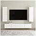 Mobile Porta TV Bianco 30,5x30x110 cm in Legno Multistrato - Foto miniatura 5