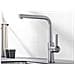 Miscelatore, Rubinetto Cucina, Bocca Girevole 360ø, Blanco Lanora, Solido Acciaio Inox Spazzolato, Rubinetto A Cartuccia In Ceramica - Foto miniatura 3