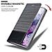 Custodia Compatibile Con Samsung Galaxy S20 Plus In Grigio Nero - Coperchio Protettiva Con Chiusura Magnetica, Funzione Stand E Tasca Per Le Carte - Foto miniatura 7