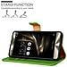 Custodia Compatibile Con Asus Zenfone 3 Deluxe In Verde Erbe - Coperchio Protettiva Con Chiusura Magnetica, Funzione Stand E Tasca Per Le Carte - Foto miniatura 2