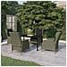 Set Mobili Da Pranzo Per Giardino 5 Pz Marrone - Foto miniatura 1