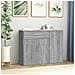 Credenza Grigio Sonoma 88x30x70 Cm In Legno Ingegnerizzato - Foto miniatura 1