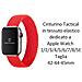 Cinturino S 783 Originale Braided String Per Apple Watch 1-2-3-4-5-6-7-se 42 44 45mm Red - Foto miniatura 2
