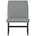 Sedia Lounge Grigio Chiaro 52x75x76 Cm In Tessuto - Foto miniatura 3