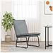 Sedia Lounge Grigio Chiaro 52x75x76 Cm In Tessuto - Foto miniatura 1