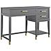 Westerleigh Scrivania Per Computer Con Alzata In Mdf Grigio Grafite - Foto miniatura 2