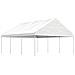 Gazebo Con Tetto Bianco 6,69x5,88x3,75 M In Polietilene - Foto miniatura 1