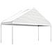 Gazebo Con Tetto Bianco 6,69x5,88x3,75 M In Polietilene - Foto miniatura 2