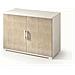 Armadio Multiuso Bucaneve, Mobile Lineare A 2 Ante Battenti Con Ripiano, Mobile Da Ingresso, Scarpiera Moderna, 100% Made In Italy, 90x45h66 Cm, Rovere E Bianco - Foto miniatura 2
