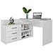 Dany Biel Kpl Scrivania Dany Biel Kpl Bianco Argentato 50 X 120 X 76 Cm - Foto miniatura 1