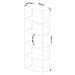 Scaffale stile loft con ripiani in legno, 6 ripiani, 70x32x192 cm, Colore Bianco - Foto miniatura 3