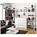 Scaffale stile loft con ripiani in legno, 6 ripiani, 70x32x192 cm, Colore Bianco - Foto miniatura 4