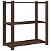 Scaffale A 3 Livelli Marrone 80x38x90 Cm In Legno Di Pino - Foto miniatura 2