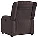 Poltrona Massaggio Reclinabile Elettrica Marrone Scuro Tessuto - Foto miniatura 4