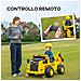 Camion Giocattolo Licenza Caterpillar con Telecomando, Fari, Secchio e Pala, 110x70.5x61.5 cm, Giallo - Foto miniatura 6