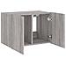 Mobile TV a Parete con Luci LED Grigio Sonoma 60x35x41 cm - Foto miniatura 4