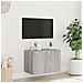 Mobile TV a Parete con Luci LED Grigio Sonoma 60x35x41 cm - Foto miniatura 10
