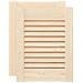 Ante Con Design A Lamelle 2 Pz 39,5x29,5 Cm In Legno Di Pino - Foto miniatura 2
