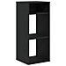 Libreria Nera 34x31x80 Cm In Legno Multistrato - Foto miniatura 2