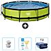 Piscina Fuori Terra - In Giro - 360x360x76 Cm - Groen - Include Accessori Coordinati Cb86 - Foto miniatura 1