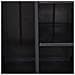 Armadio Da Giardino Nero 65x45x172 Cm In Rattan Pp - Foto miniatura 5
