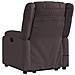 Poltrona Alzapersona Massaggio Elettrica Marrone Scuro Tessuto - Foto miniatura 5