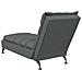 Chaise Longue con Cuscini Grigio Scuro in Tessuto - Foto miniatura 6