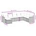 Set Divani da Giardino con Cuscini 8 pz Nero in Polyrattan - Foto miniatura 4