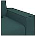 Divano a 2 posti Verde scuro 140 cm in tessuto - Foto miniatura 7