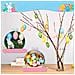Uova Di Pasqua Decorate Da Appendere In Plastica Decorative 24 Pezzi 6 Cm - Foto miniatura 2