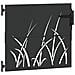 Cancello da giardino con blocco Nero 105 x 100 cm - Foto miniatura 4