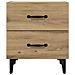 Armadietto per letto rovere artigianale 40 x 35 x 47,5 cm - Foto miniatura 6