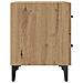 Armadietto per letto rovere artigianale 40 x 35 x 47,5 cm - Foto miniatura 7