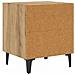 Armadietto per letto rovere artigianale 40 x 35 x 47,5 cm - Foto miniatura 8