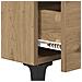 Armadietto per letto rovere artigianale 40 x 35 x 47,5 cm - Foto miniatura 9
