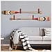 Set Di 6 Ganci Da Parete In Pelle Pu Marrone - Cinghie Decorative Con Viti In Ottone Brown - Foto miniatura 4