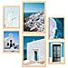 Set Di 6 Stampe Grecia Immagini Stampe Artistiche Da Parete Decorazione Poster Design D'interni Nella Galleria D'arte A3 & A4 Telaio In Legno Chiaro - Foto miniatura 1