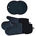 Set Di Guanti Da Forno Resistenti Al Calore - 1 Paio Di Guanti A Coste E 2 Cuscinetti Rotondi, Guanti Da Cucina Darkgrey - Foto miniatura 2
