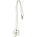 Collana Lunga In Ottone 80cm Irregular Bloom Placcato Oro - Foto miniatura 1