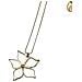 Collana Lunga In Ottone 80cm Irregular Bloom Placcato Oro - Foto miniatura 2