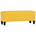 Panca Giallo Chiaro 100x35x41 cm in Tessuto - Foto miniatura 1