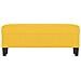 Panca Giallo Chiaro 100x35x41 cm in Tessuto - Foto miniatura 3